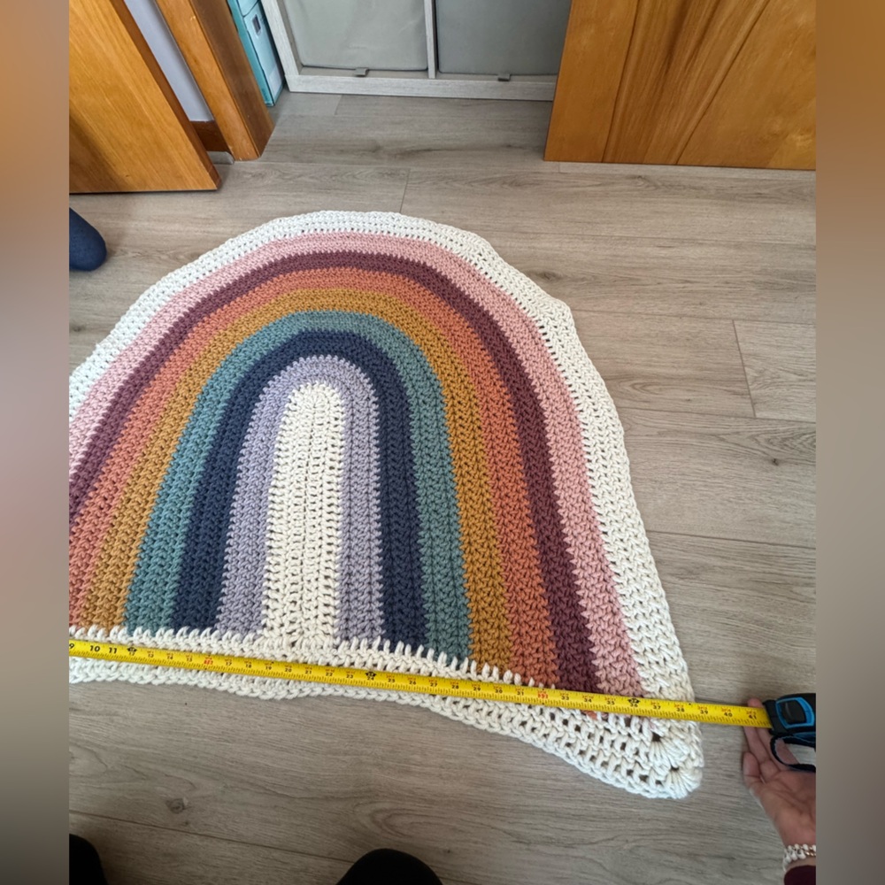 HANDMADE rainbow blanket - Picture 12 of 12